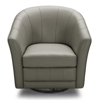 Greer Modern Grey Eco-Leather Accent Chair