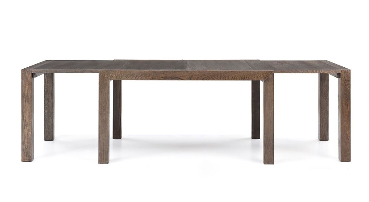 Galant Modern Grey Oak Extendable Dining Table