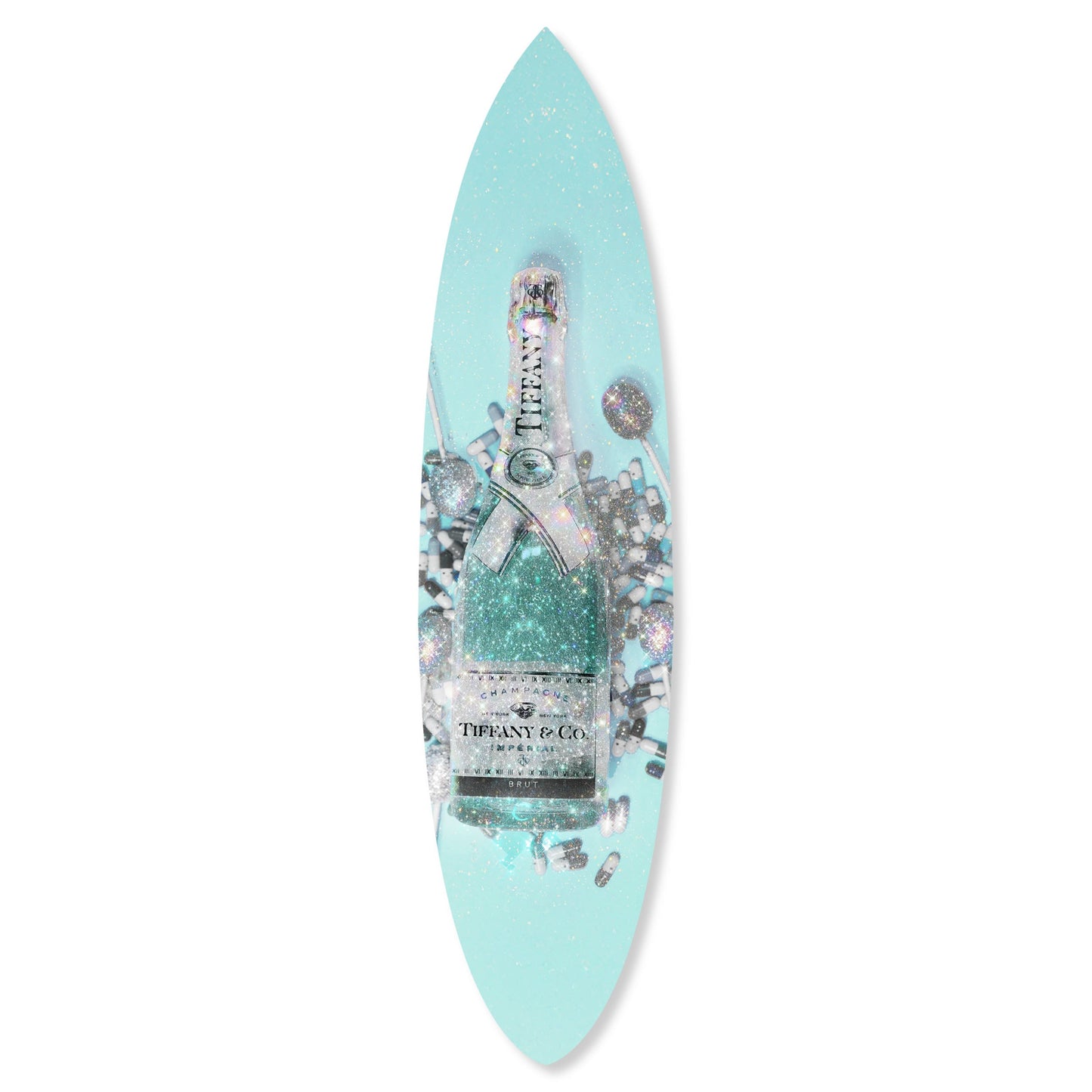 Diamond Drinks and Candy Surfboard