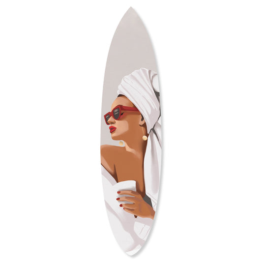 Her Morning Routine Surfboard