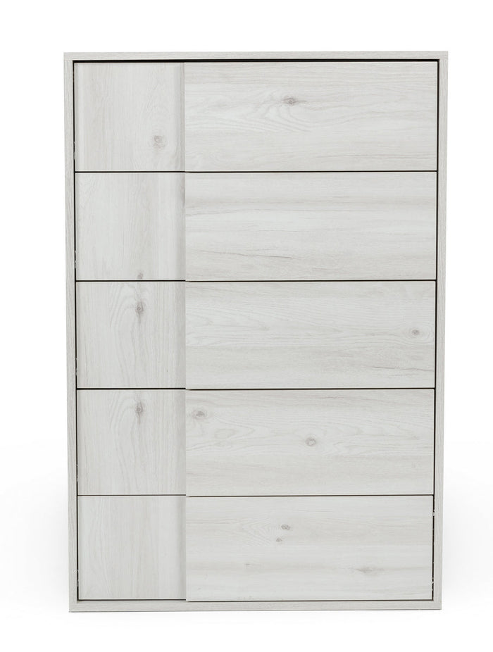 Asus - Italian Modern White Washed Oak Chest