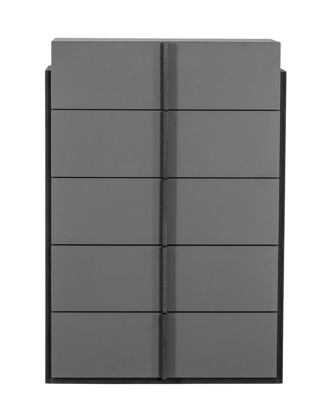 Lucia - Italian Modern Elm and Matte Grey Chest