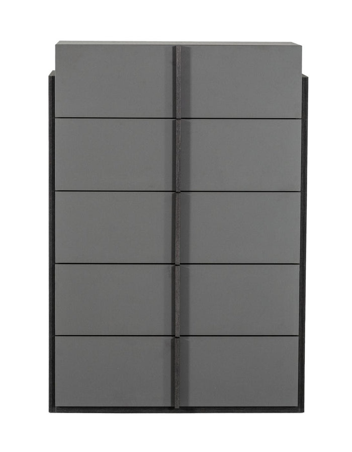 Lucia - Italian Modern Elm and Matte Grey Chest
