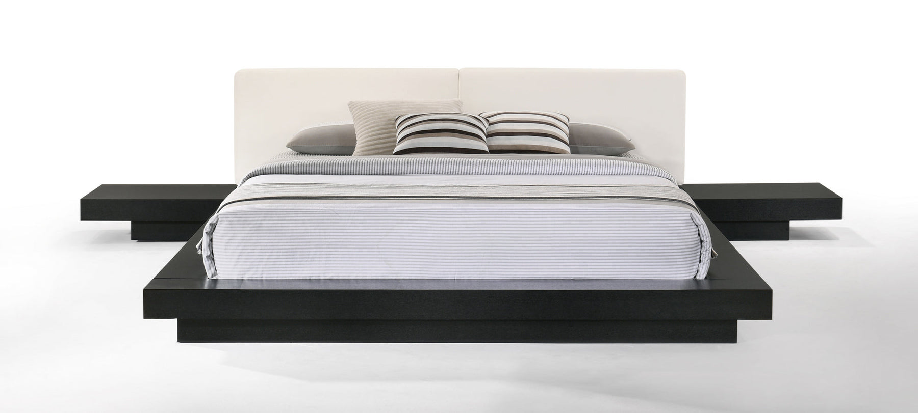 Tokyo - Contemporary Black and White Platform Bed