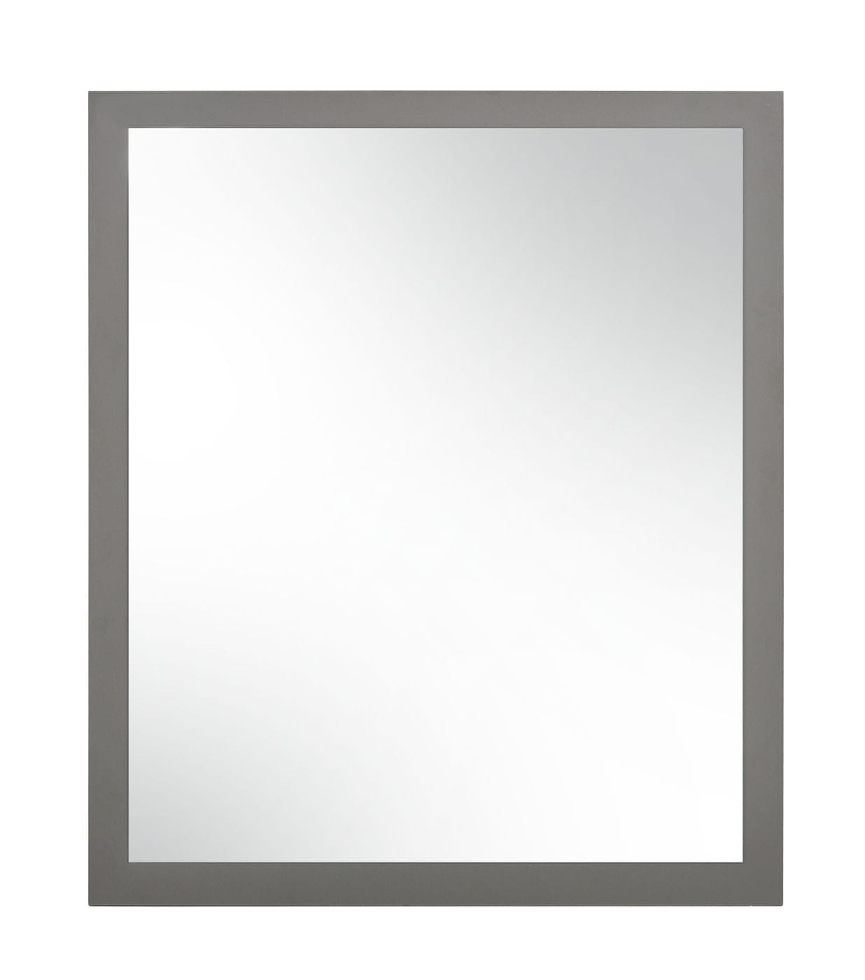 Lucia - Italian Modern Elm and Matte Grey Mirror
