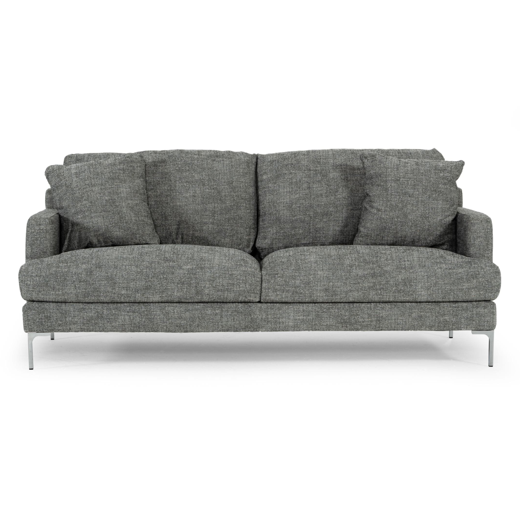 Janina - Modern Dark Grey Fabric Sofa