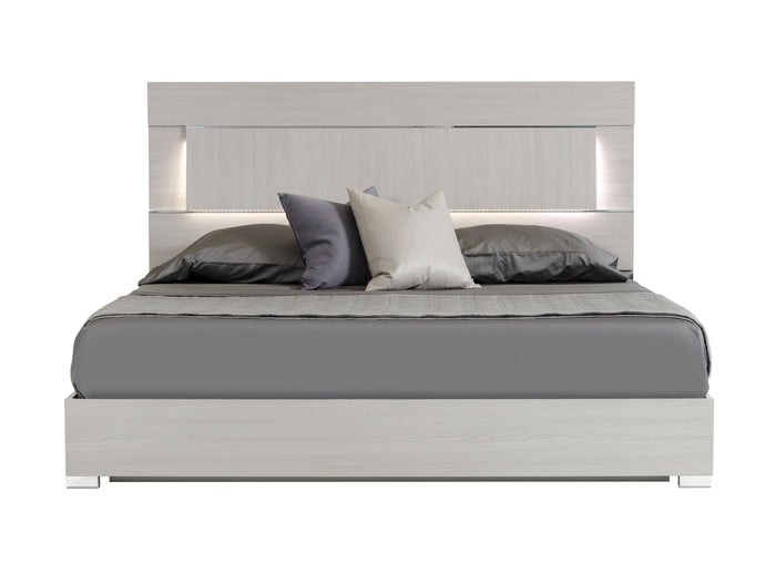 Ethan Italian Modern Grey Bed