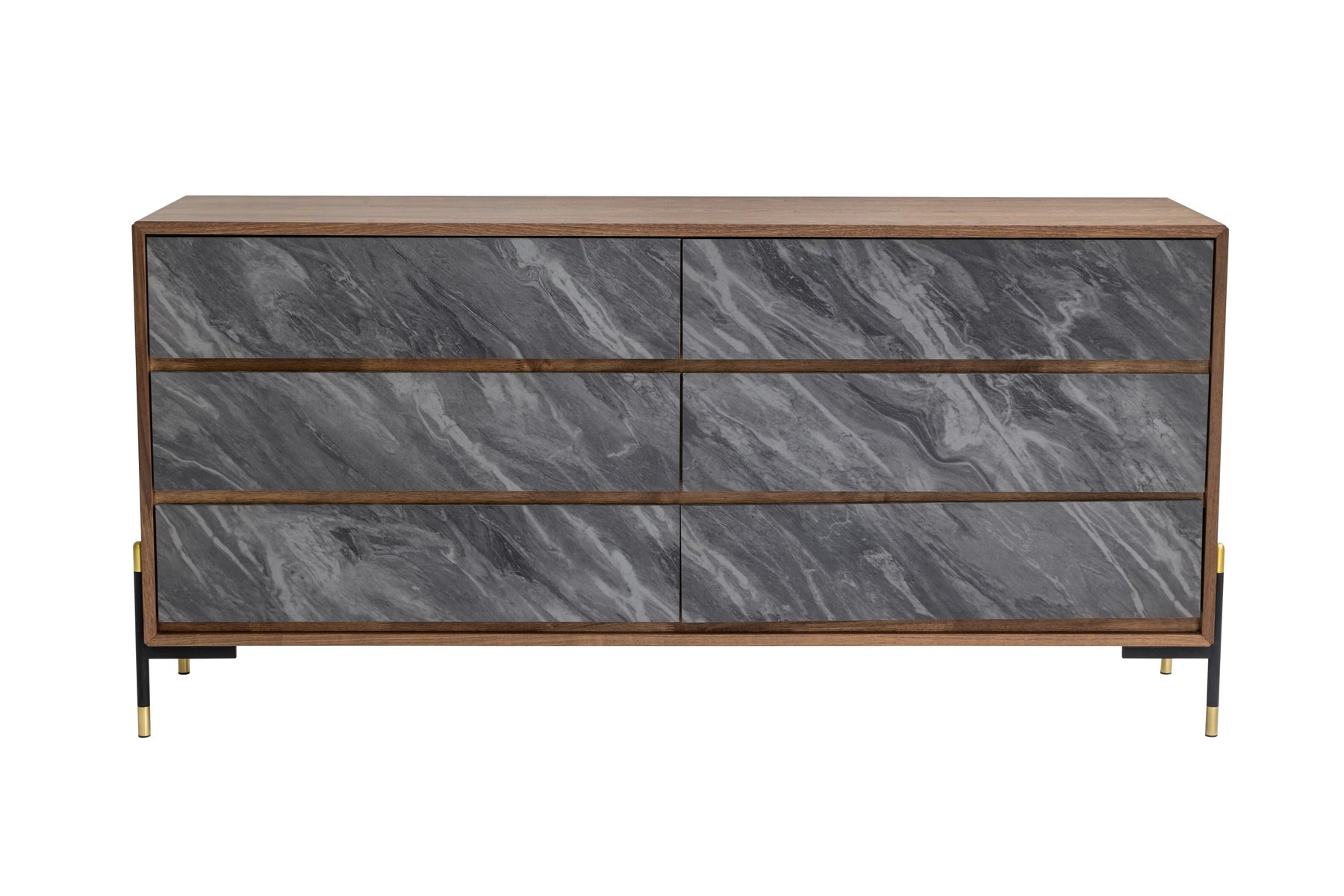 Metcalf - Mid-Century Walnut & Grey Dresser