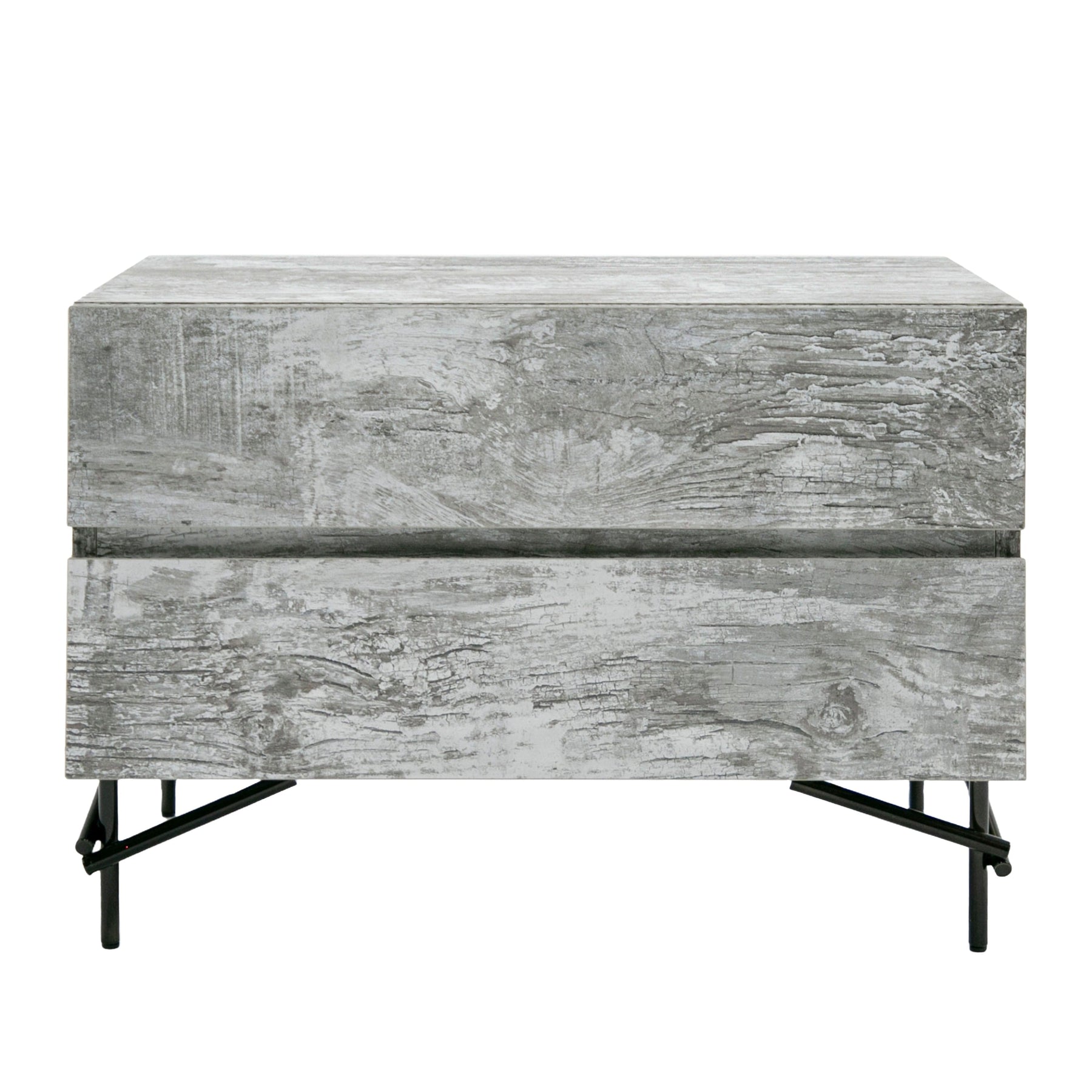 Aria - Italian Modern Multi Grey with texture Nightstand