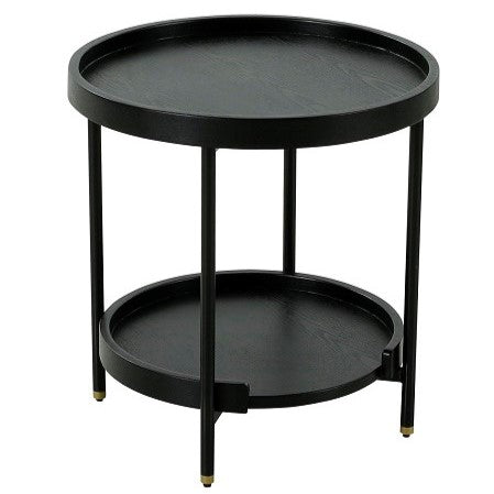 Mitchell - Black Iron Round End Table