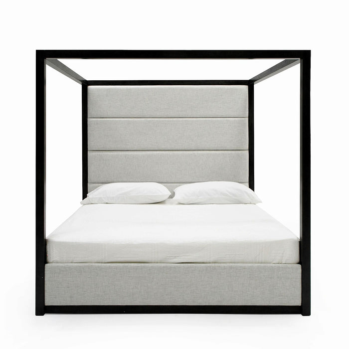 Manhattan - Contemporary Canopy Grey Bed