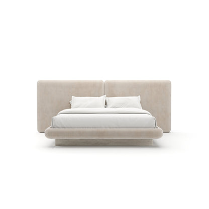 Overlap Uph 2 Panel  Kg Bed Ivory