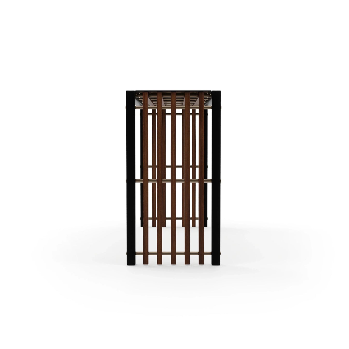 Pinstripe Dark Console Table