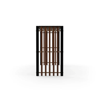 Pinstripe Dark Console Table