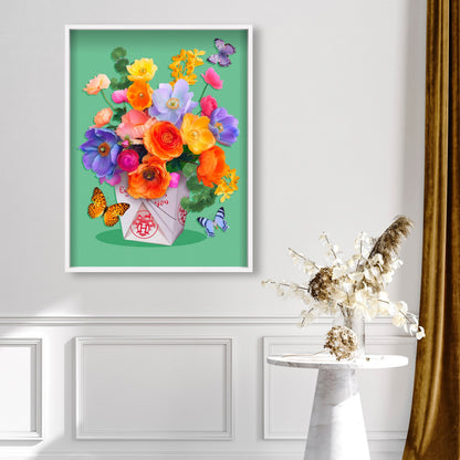 Flower Takeout 3D