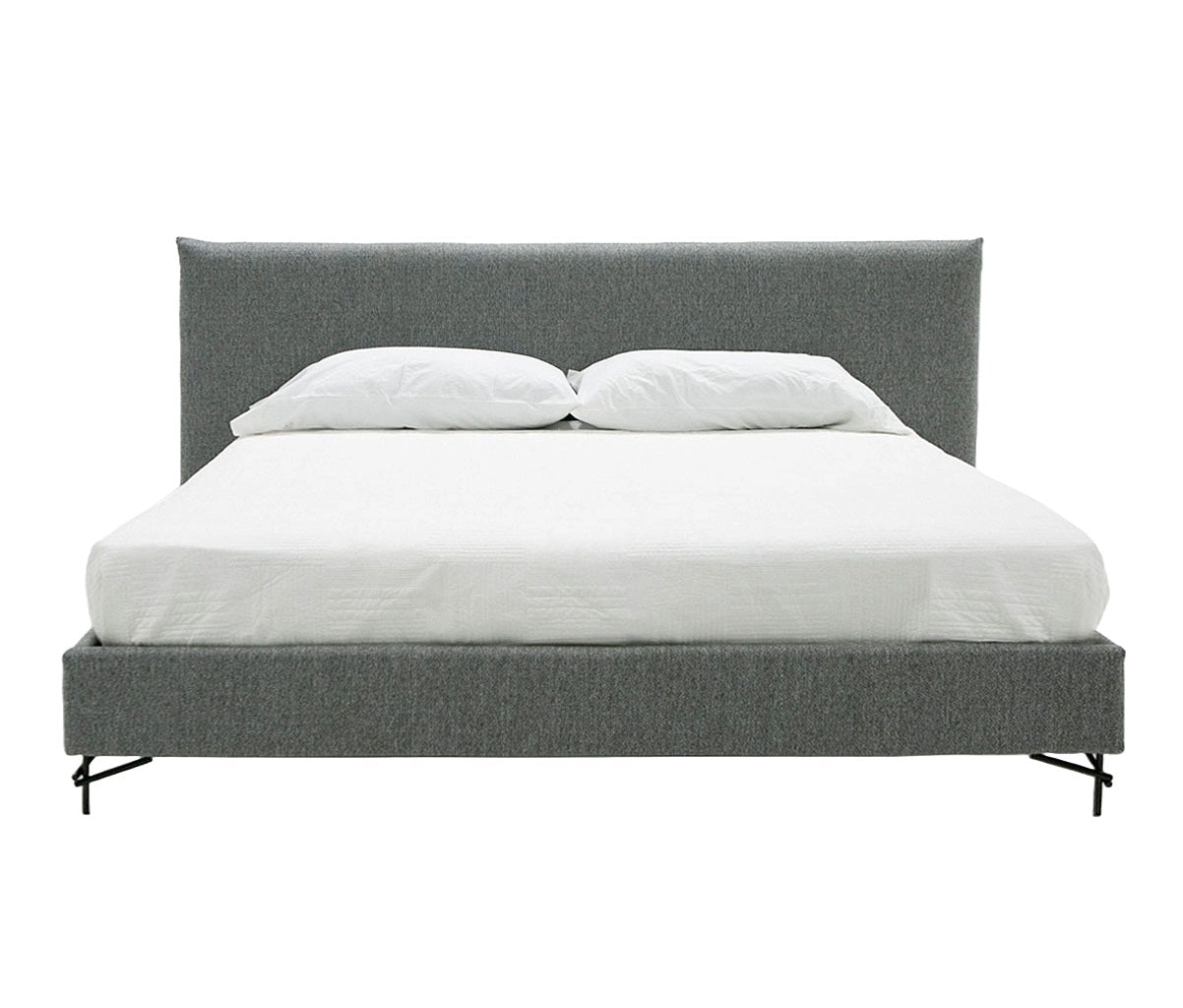 Aria - Italian Modern Grey Fabric Bed