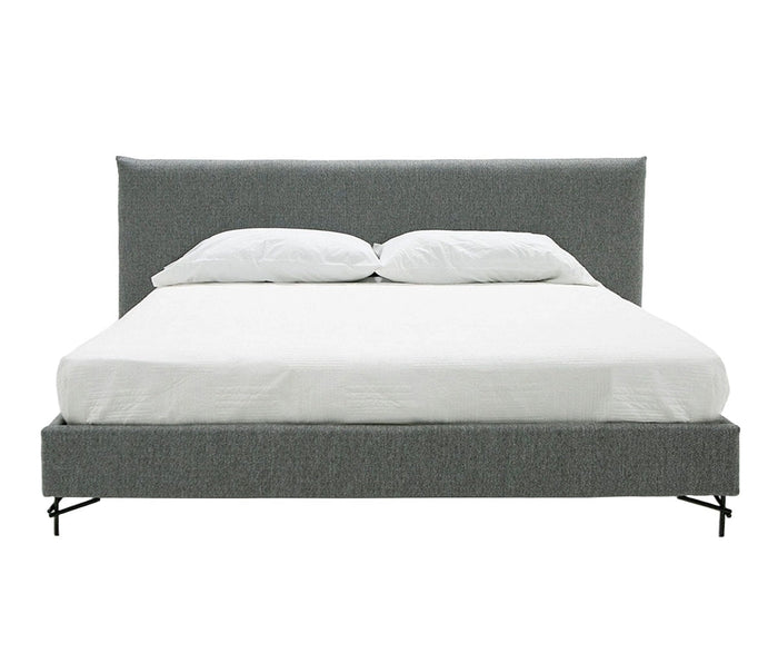Aria - Italian Modern Grey Fabric Bed