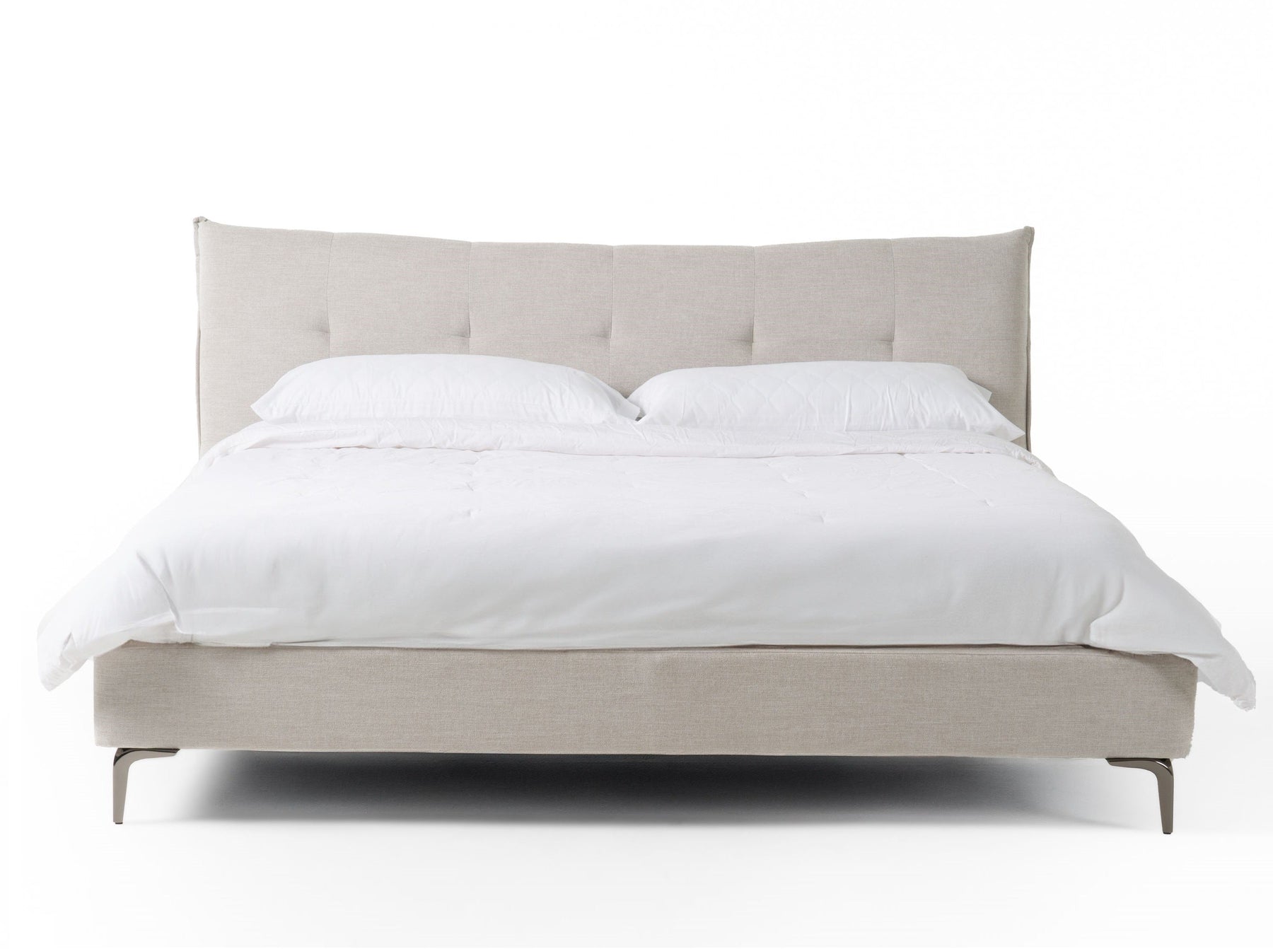 Dysart - Modern Grey Fabric Bed