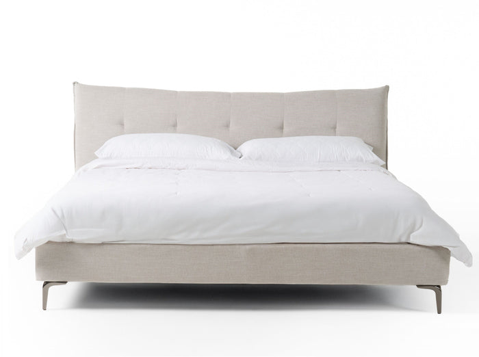 Dysart - Modern Grey Fabric Bed