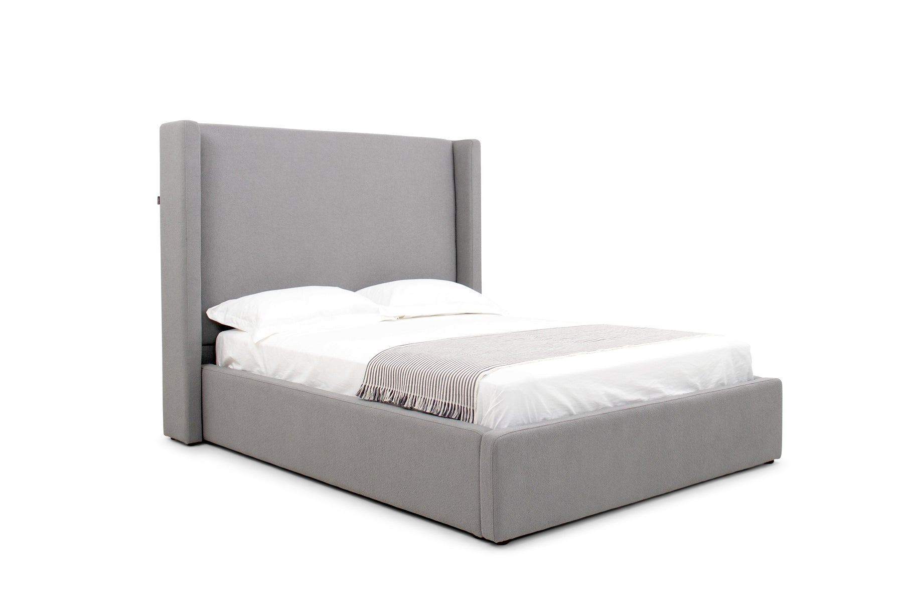 Byrne - Modern Grey Fabric Bed