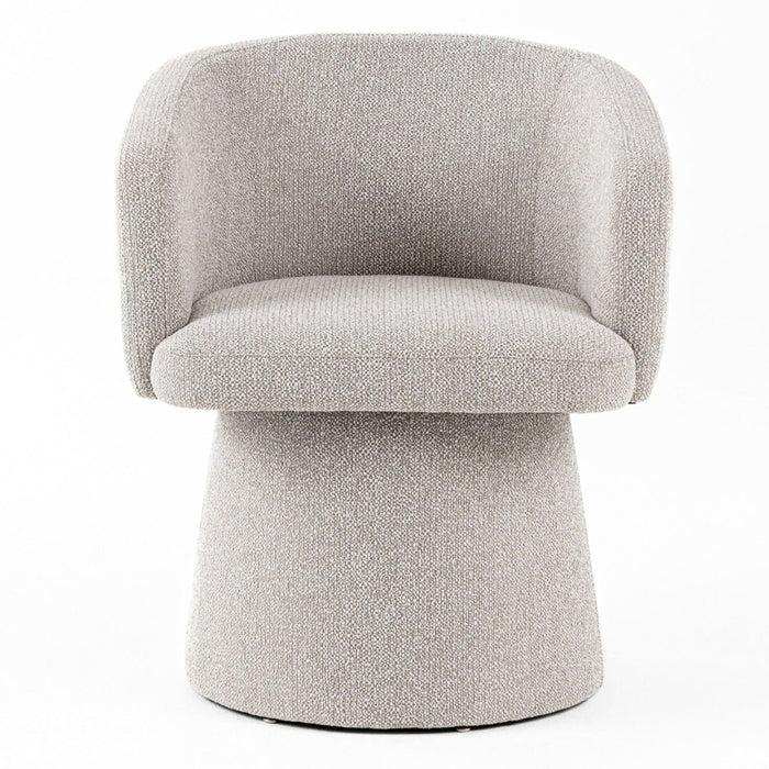 Linton - Modern Light Grey Fabric Dining Chair