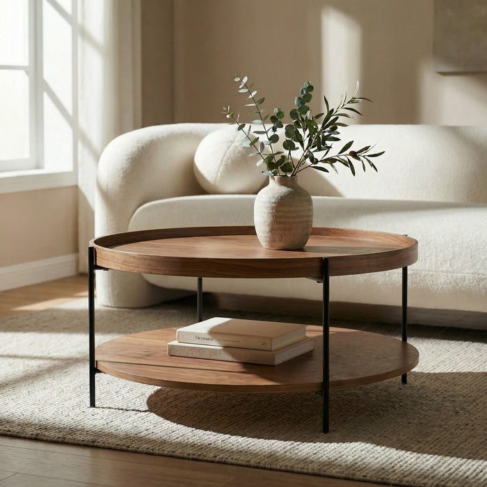 Savoy - Modern Walnut Medium Coffee Table