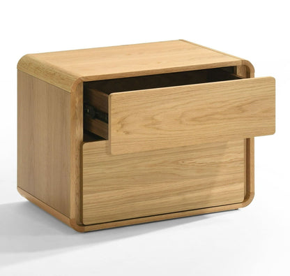 Dustin - Modern Natural Oak Nightstand