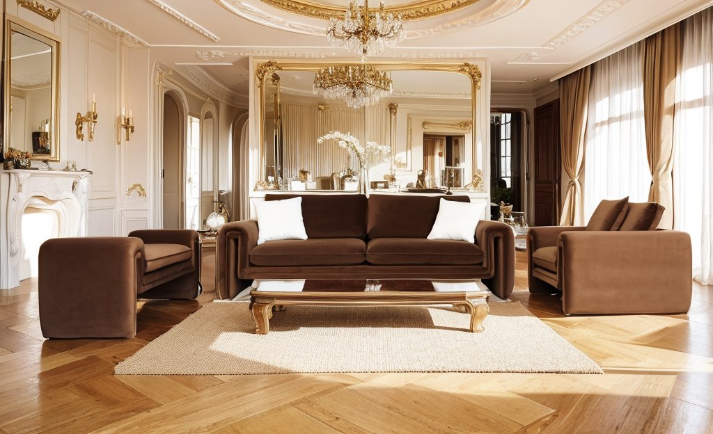Bentley - Modern Brown Velvet Bench