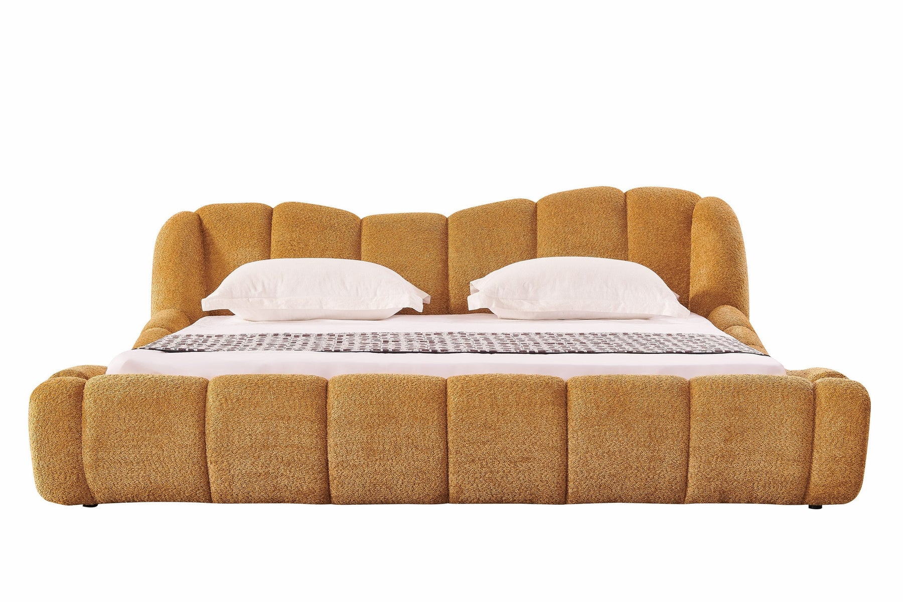 Janine - Modern Camel Fabric Bed