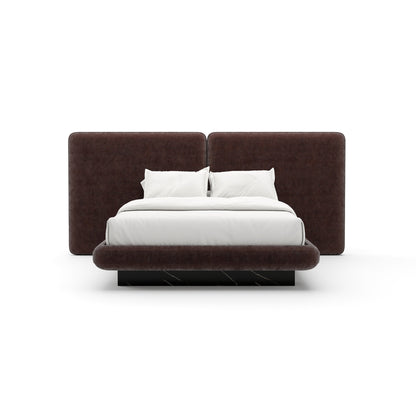 Overlap Uph 2 Pnl Qn Bed Dk Taupe
