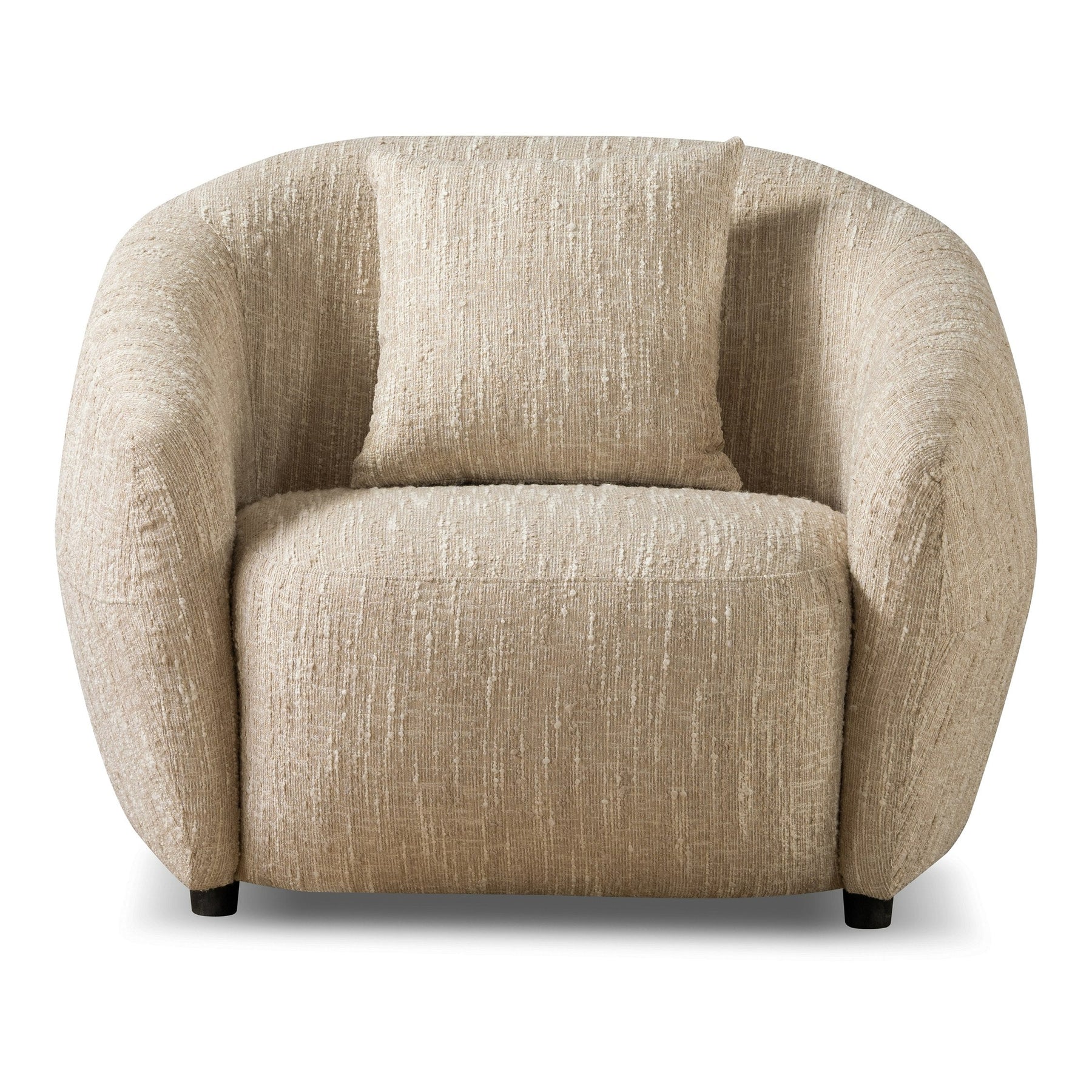 Belinda - Modern Beige Fabric Accent Chair