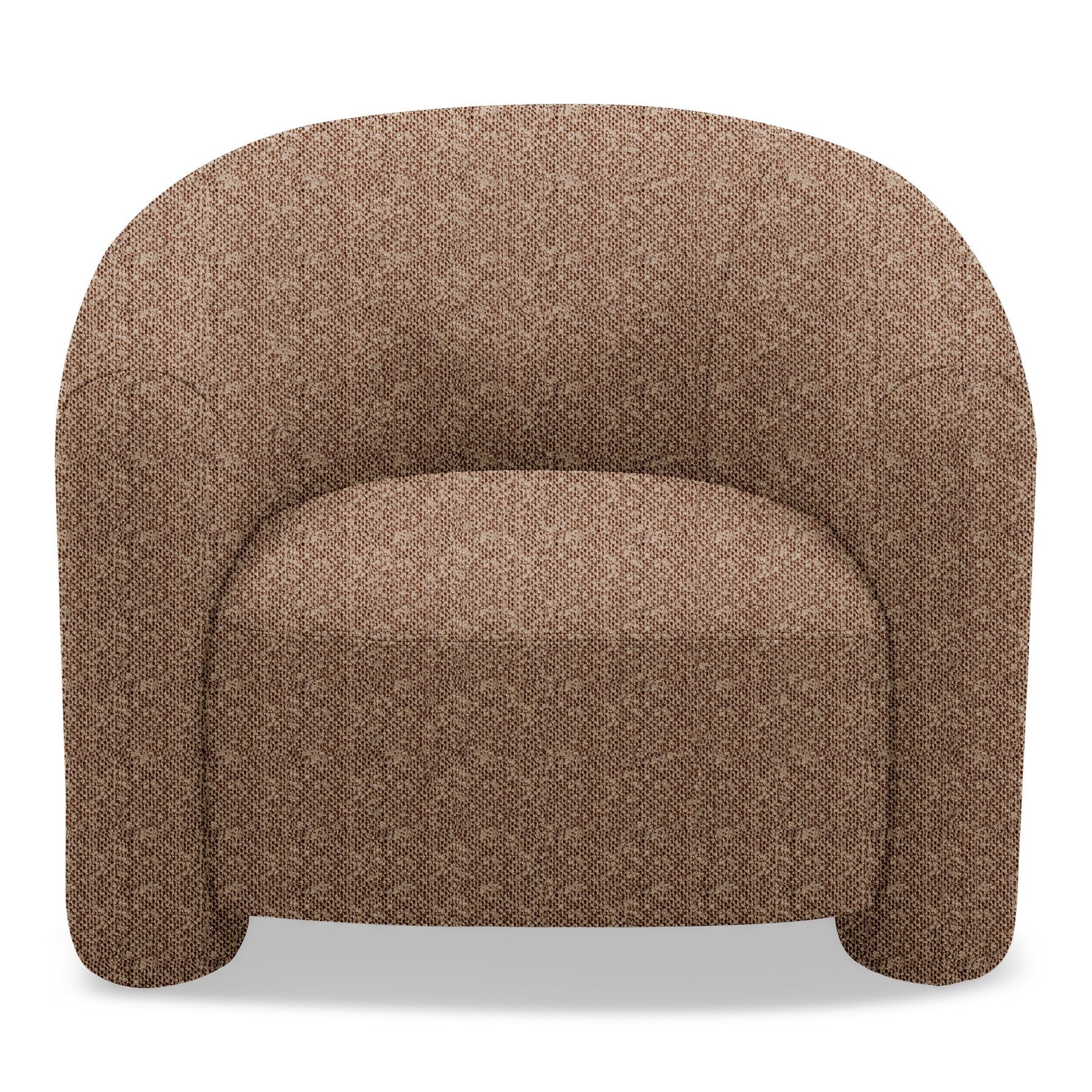 Bates - Modern Brick Fabric Accent Chair + Ottoman