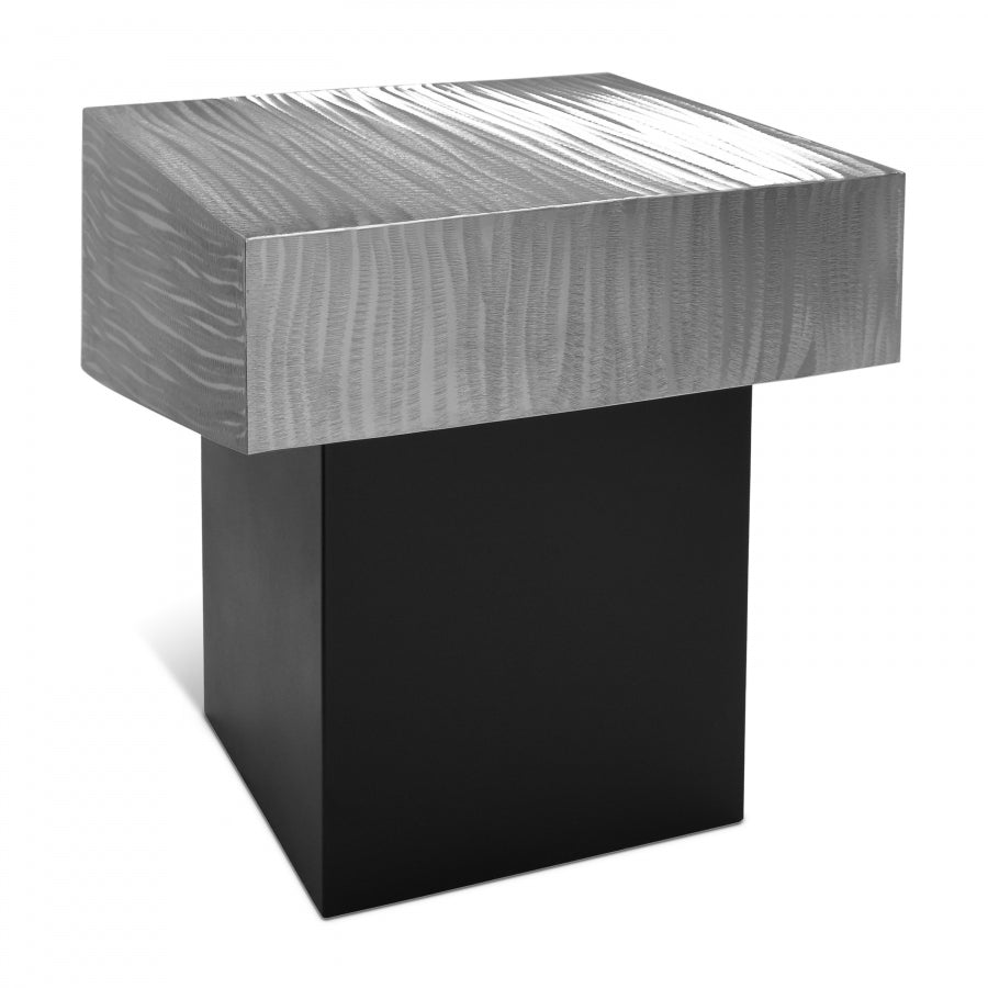 Palladium Iron End Table - Silver