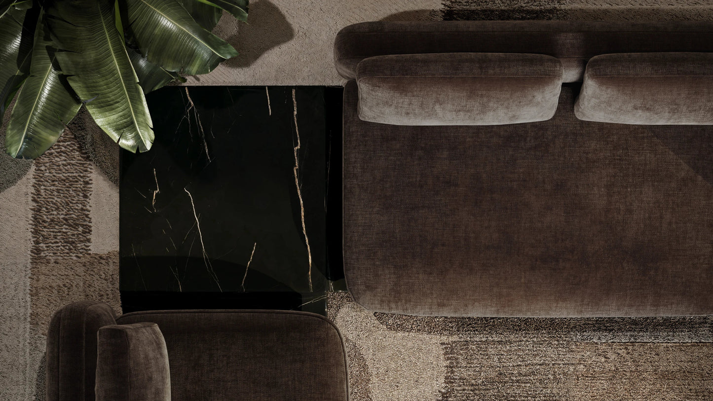 Overlap Raf Chaise Dark Taupe