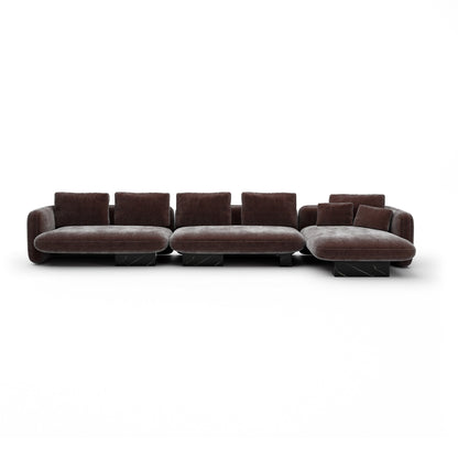Overlap Right Chaise Sec Large Dk Taupe