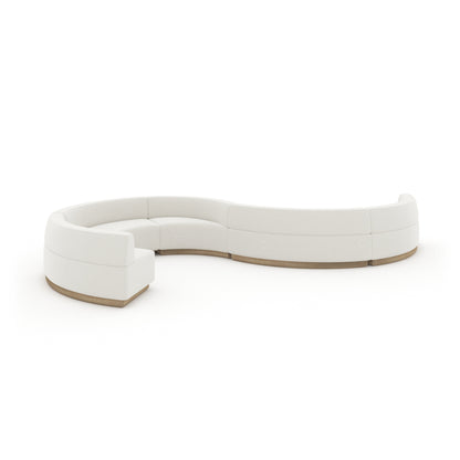 Crescent Armless Loveseat