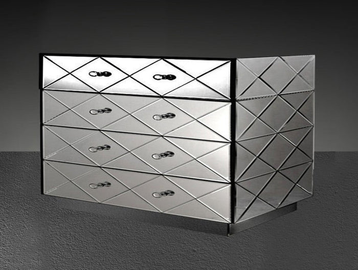 Segovia Modern Mirrored Bedroom Furniture Dresser