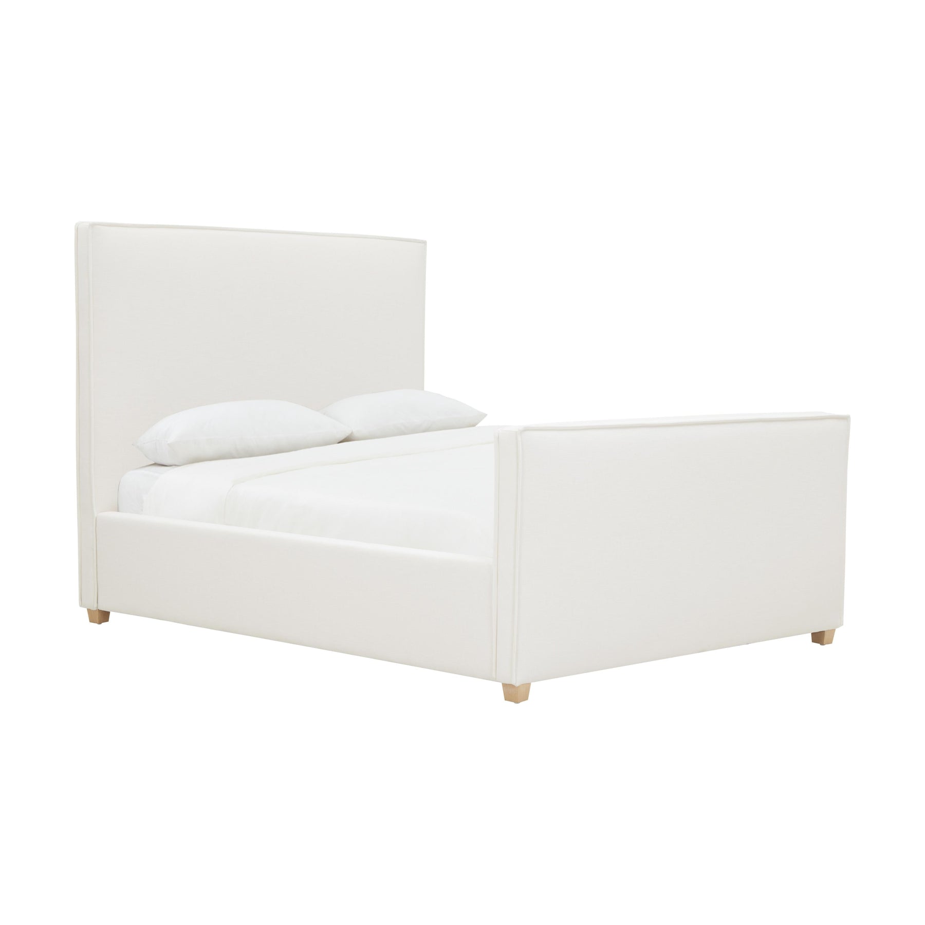 Bristol Park Ivory Contract-Grade Fabric Upholstered Bed