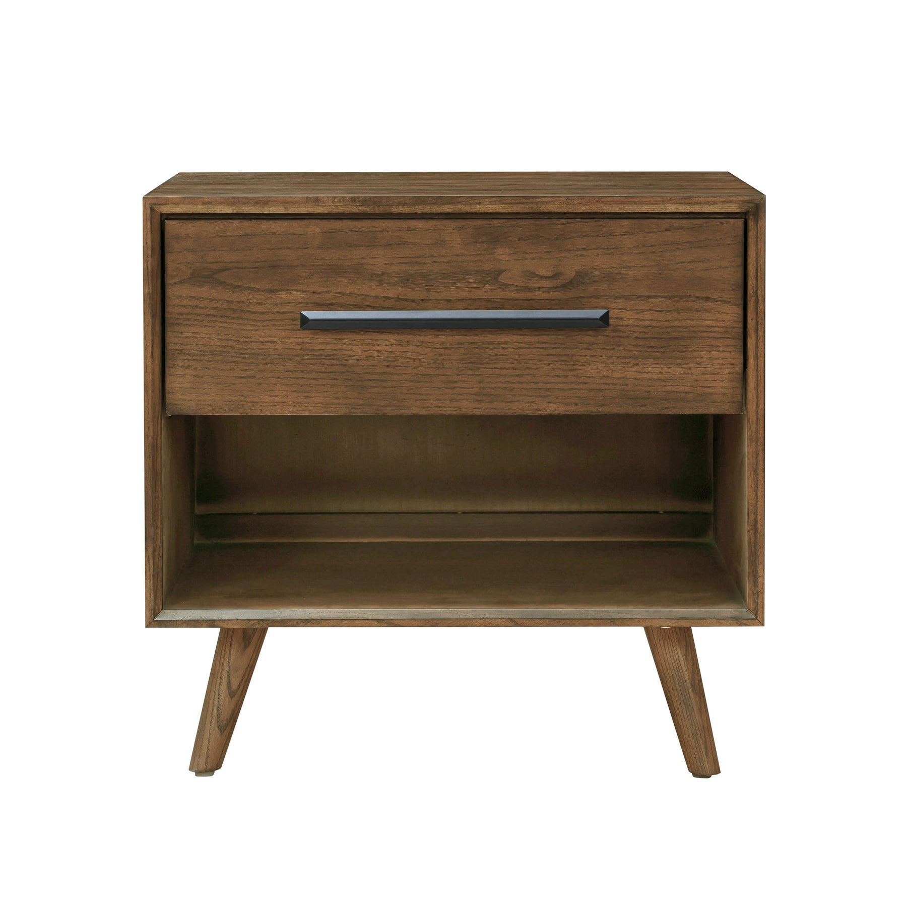 Emery 24" Walnut 1-Drawer Nightstand