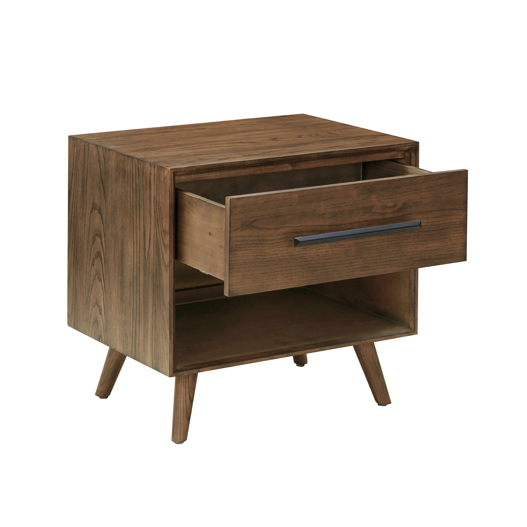 Emery 24" Walnut 1-Drawer Nightstand