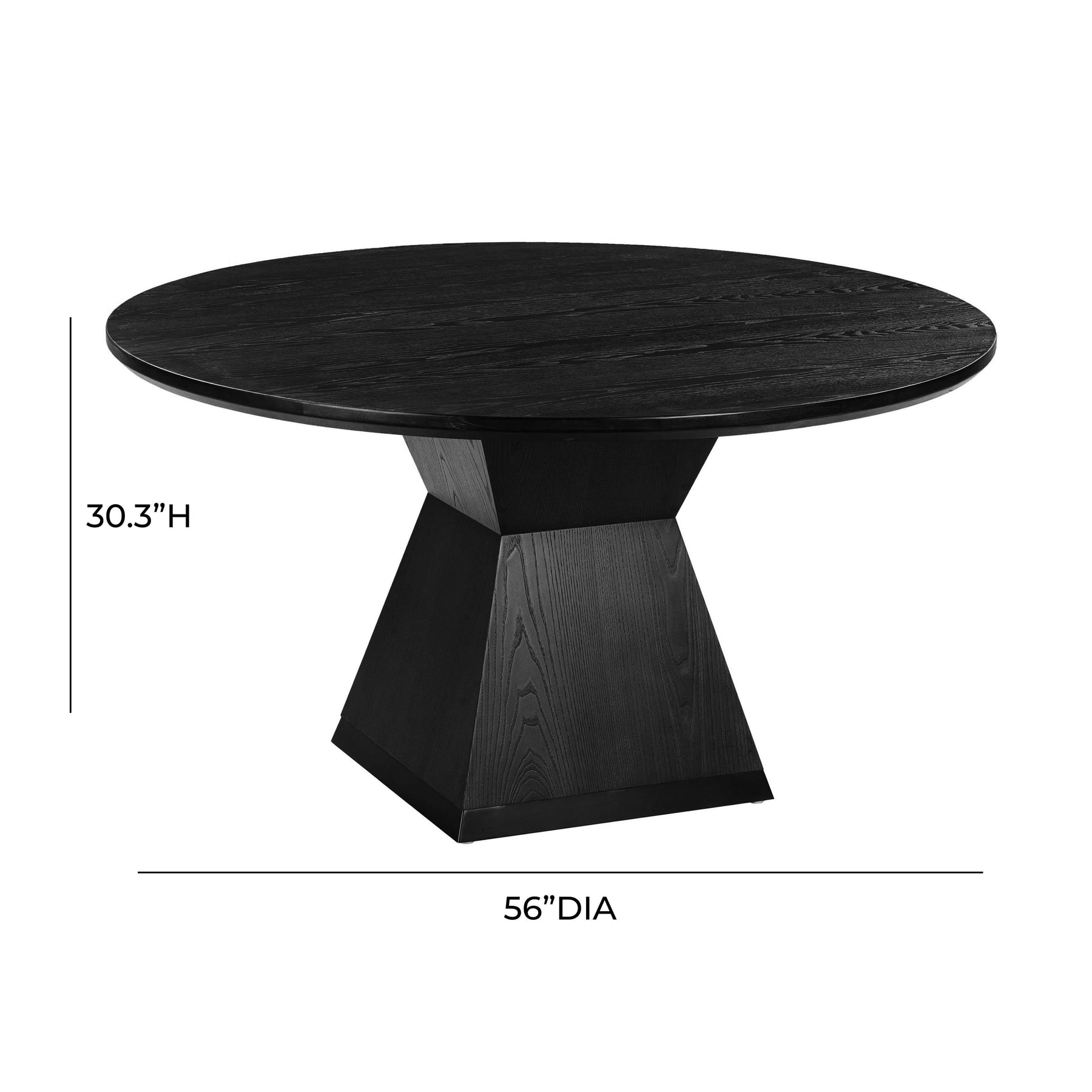 Nolan 56" Wood Round Dining Table