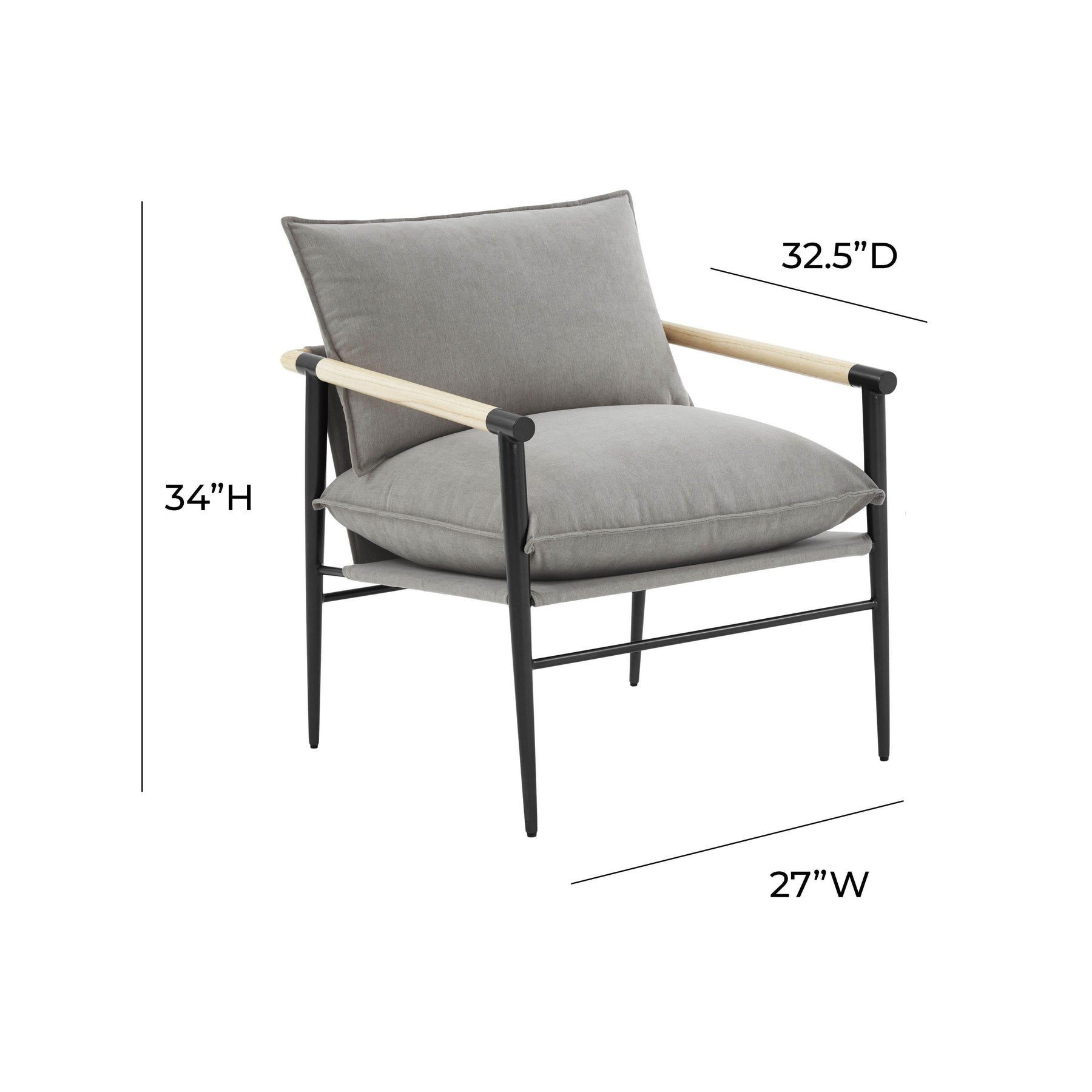 Cali Performance Fabric Accent Chair
