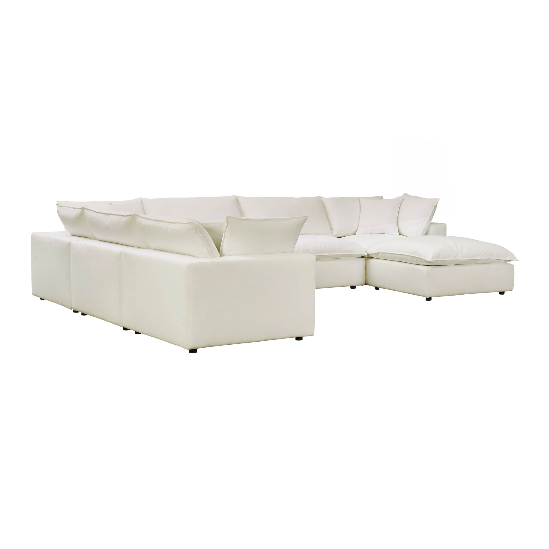 Cali 7-Piece Performance Fabric Modular Large Chaise Sectional
