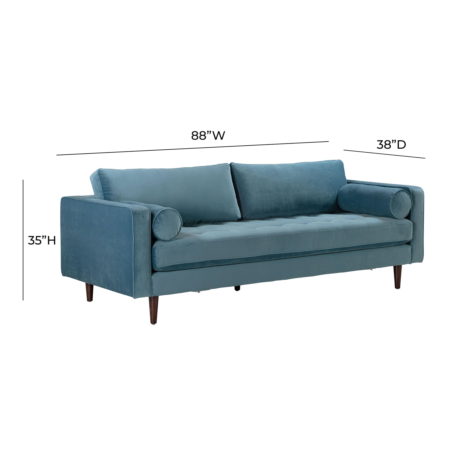 Cave 88" Performance Velvet Sofa