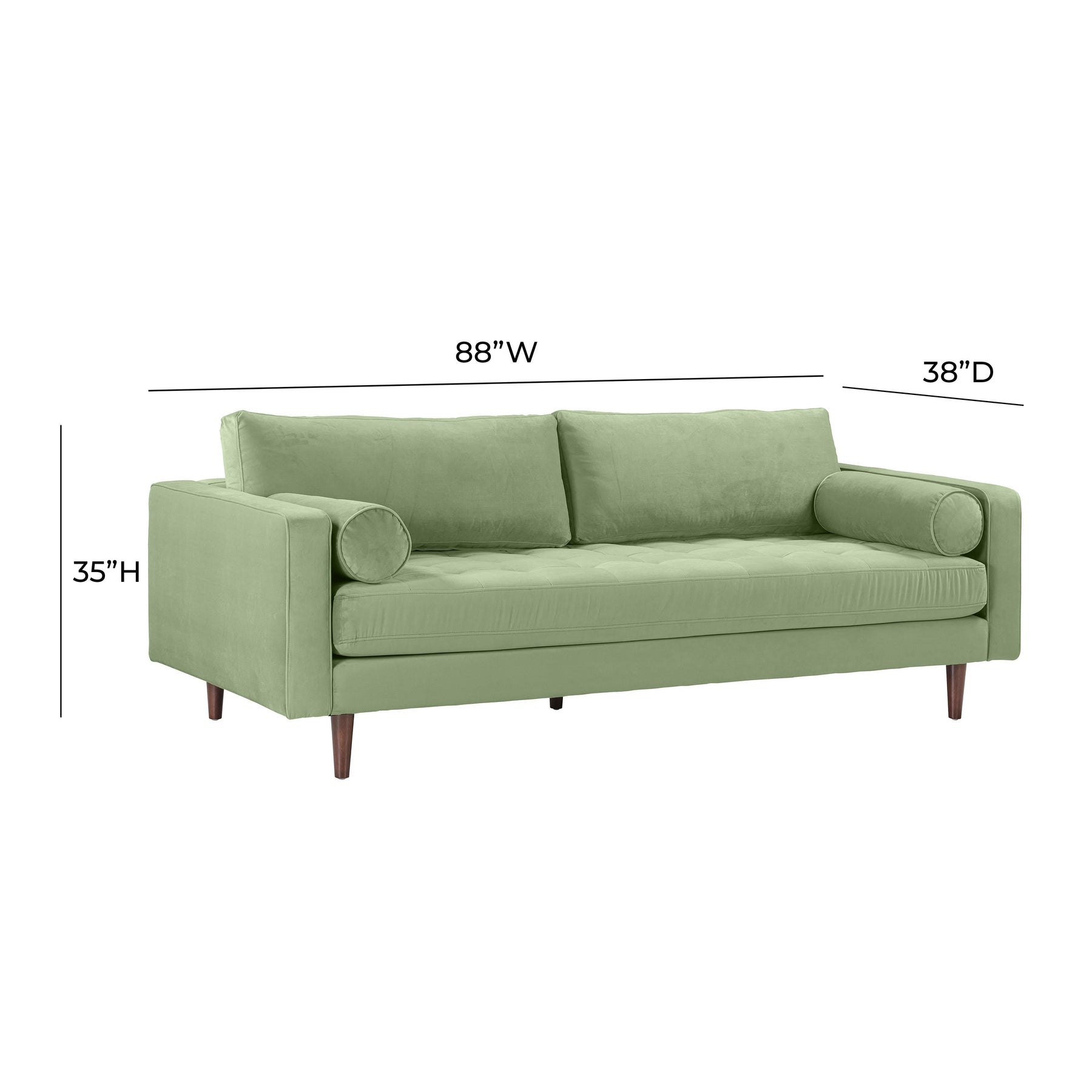 Cave 88" Performance Velvet Sofa