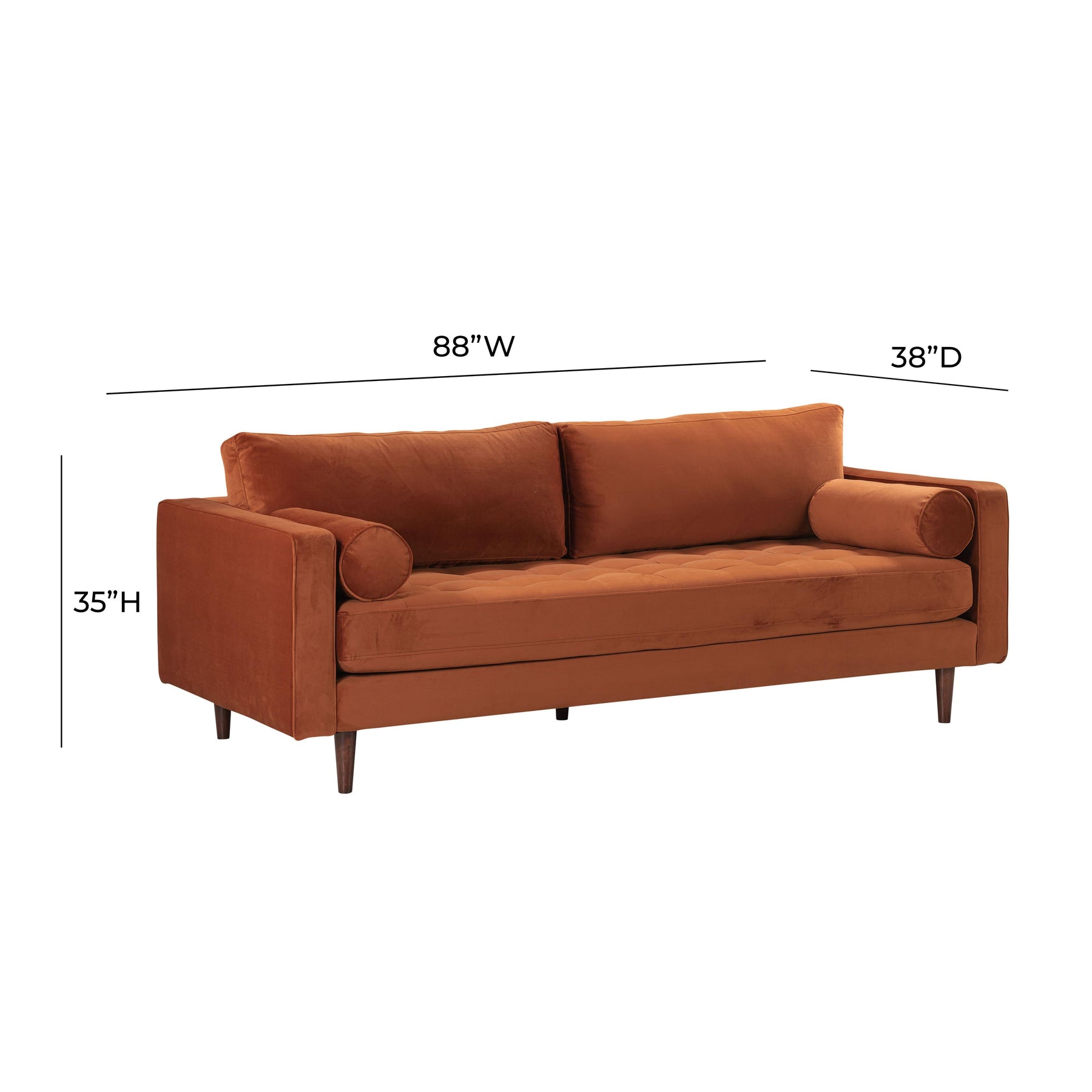 Cave 88" Performance Velvet Sofa
