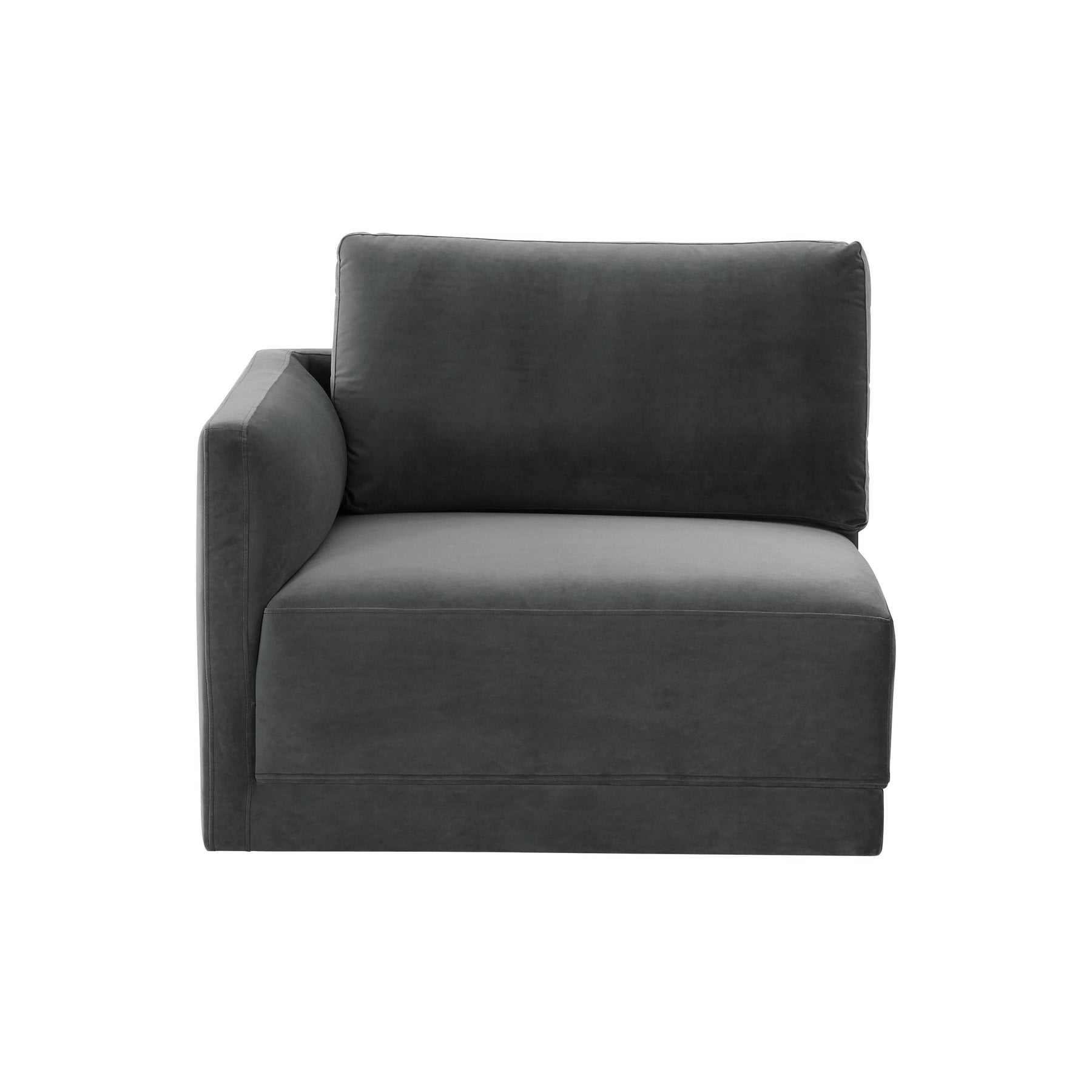 Willow Performance Velvet Modular LAF Corner Chair