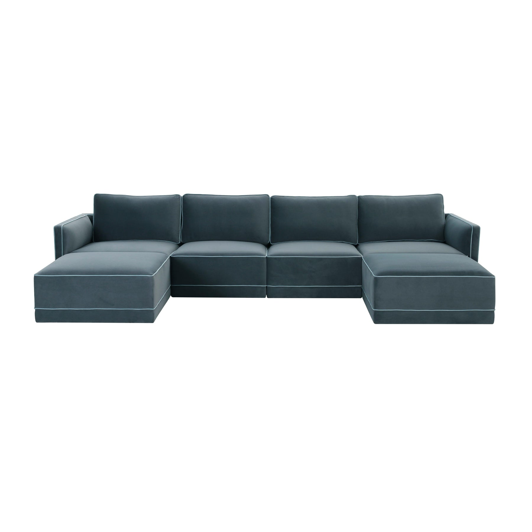 Willow 6-Piece Performance Velvet Modular U Sectional