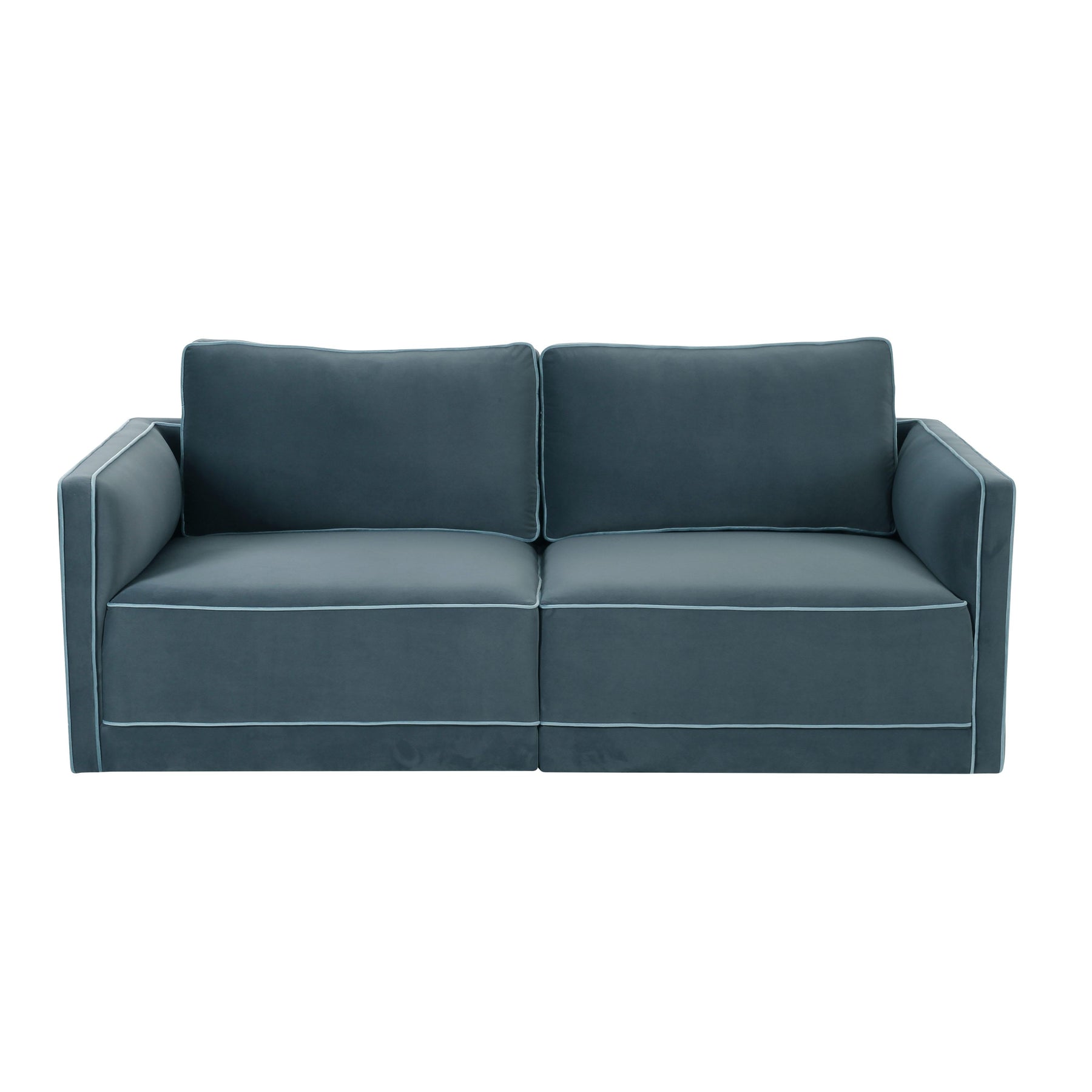 Willow 74" Performance Velvet Modular Loveseat