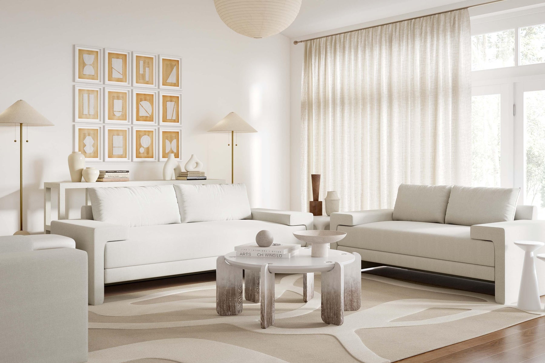 Maeve 91" Contract-Grade Fabric Sofa